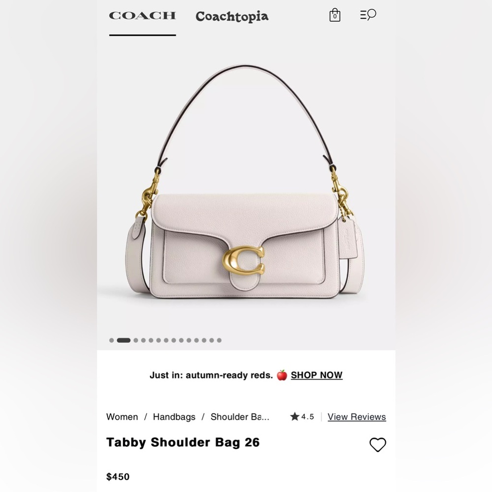 Coach Tabby Shoulder Bag 26
